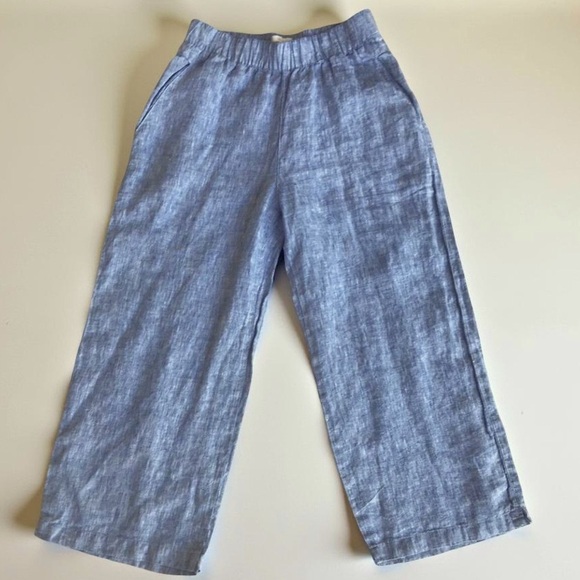 Cynthia Rowley XS Casual 100% linen wide leg Trousers-pants - Picture 1 of 9